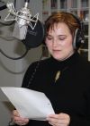 Diana Hillebrand im Studio von Radio Arabella