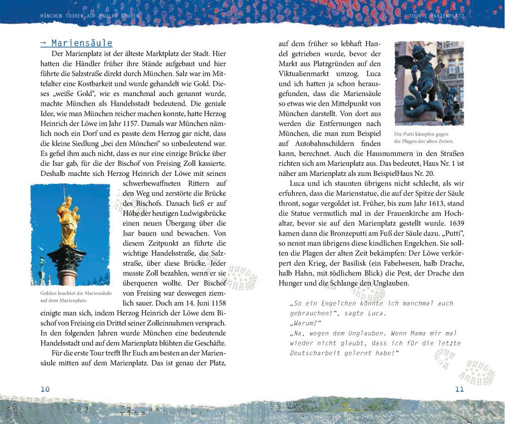 Seite 10 und 11 von 'München-Touren auf Paulas Spuren'
