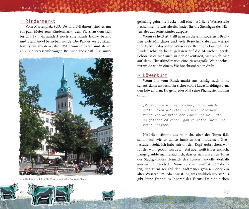 Seite 26 und 27 von 'München-Touren auf Paulas Spuren'