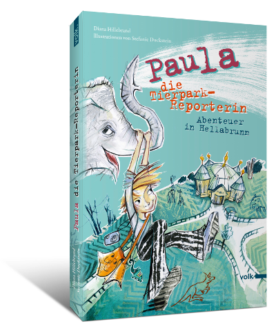 3D Cover des Buches 'Paula, die Tierpark-Reporterin'