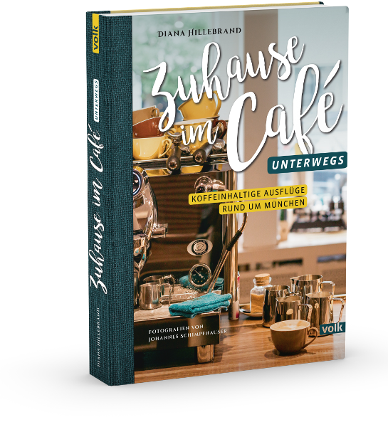 3D Cover des Buchs „Zuhause im Café - Unterwegs“ von Diana Hillebrand