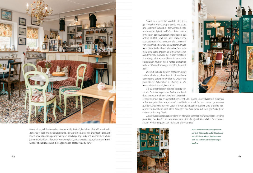 Leseprobe von 'Zuhause im Café Unterwegs' Seite 64 und 65